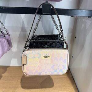New‼️Coach Nolita 19 In Rainbow Signature Canvas CDC38